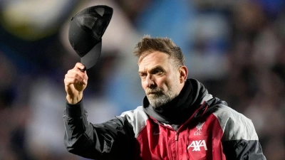 Trainer Jürgen Klopp schied mit dem FC Liverpool aus. (Foto: Antonio Calanni/AP)