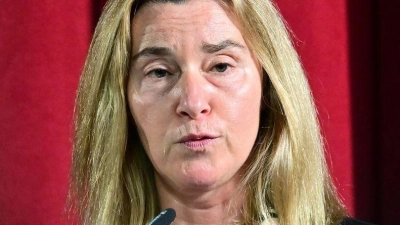 Gegen die frühere EU-Außenbeauftragte Federica Mogherini wird wegen Korruptionsverdachts ermittelt. (Archivbild) (Foto: Sebastian Christoph Gollnow/dpa)