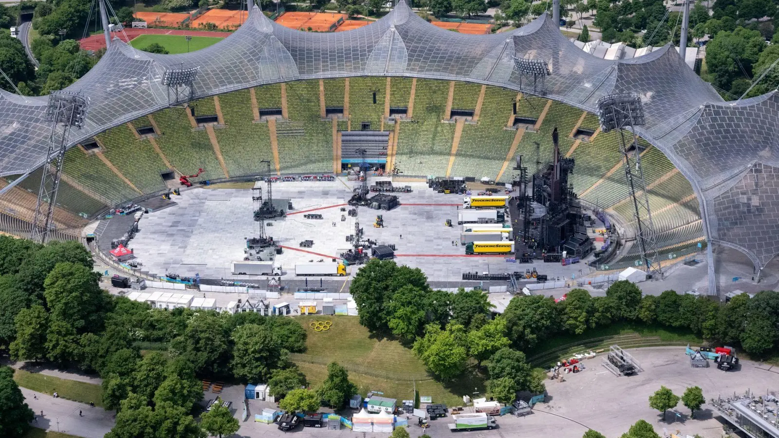 Zuletzt war das Olympiastadion häufig als Bühne für große Konzerte genutzt worden. (Archivbild) (Foto: Sven Hoppe/dpa)