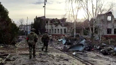 Trump und Russland behaupten, ukrainische Soldaten seien im Gebiet Kursk eingekesselt.  (Foto: Uncredited/Russian Defense Ministry Press Service/AP/dpa)