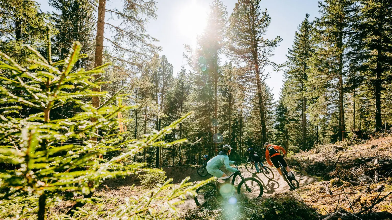 Der Hochzeiger Family Trail ist der erste MTB-Trail im Tiroler Pitztal. (Foto: Rudi Wyhlidal/Hochzeiger Bergbahnen/dpa-tmn)