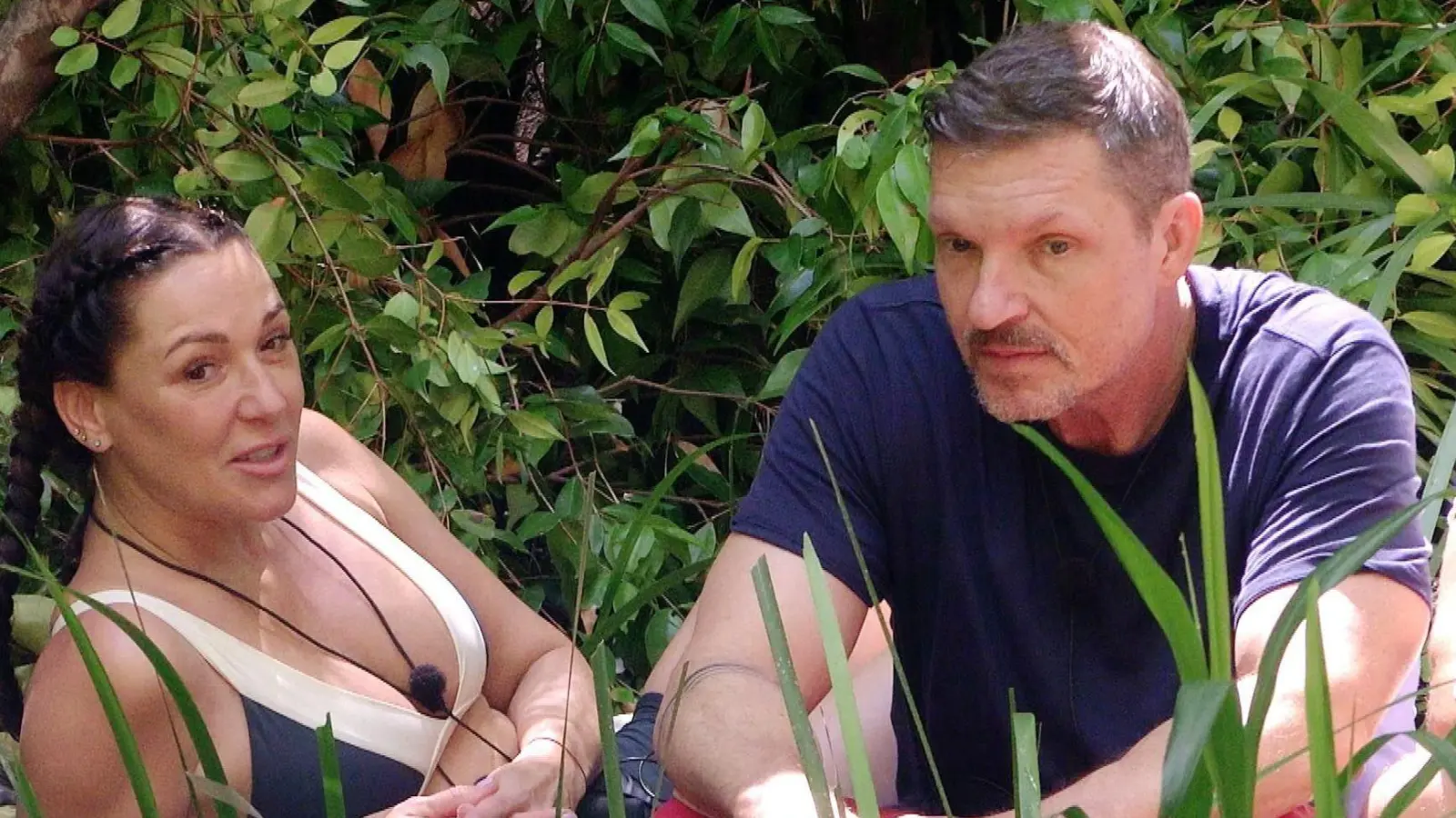 Hardy Krüger jr. scheidet kurz vor dem Finale aus, Simone Ballack kann weiter auf die Dschungelkrone hoffen. (Foto: RTL/dpa)