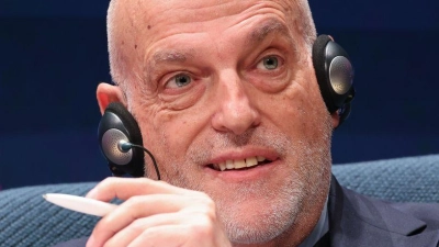 Für Javier Tebas muss Gianni Infantino gehen. (Archivbild) (Foto: Christian Charisius/dpa)
