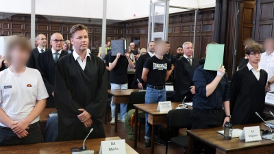 Alle Angeklagten wurden wegen Mitgliedschaft oder Unterstützung der rechten Terrorgruppe verurteilt. (Foto: Christian Charisius/dpa)