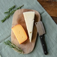 Gouda (l) und Parmesan gehören zu den Käsesorten, die für Laktoseintolerante meist gut verträglich sind. (Foto: Laura Ludwig/dpa-tmn)