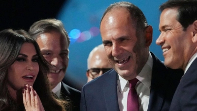 US-Botschafterin Guilfoyle traf Außenminister Rubio gerade erst in Athen. (Archivbild) (Foto: Mark Schiefelbein/Pool AP/AP/dpa)