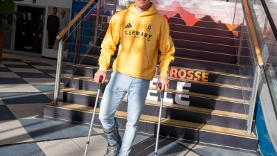 Alexander Schmid hat sich kurz vor den Olympischen Spielen am Knöchel verletzt. (Foto: Peter Kneffel/dpa)