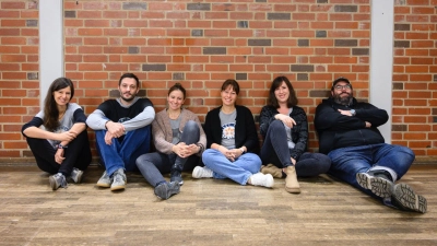 Das Team, bestehend aus Stephanie Forkel, Ruben Zimmermann, Lisa Nehr, Lisa Ködel, Anna Mages, Florian Neumann (von links), organisiert die Veranstaltung „Laut in Leuters“. Es fehlt: Fabian Hähnlein. (Foto: Christoph Ködel)