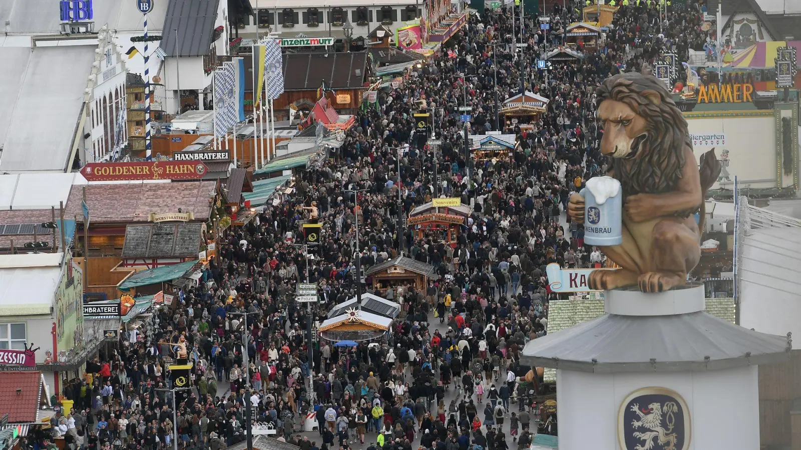 2025 musste das Wiesn-Gelände zeitweise wegen Überfüllung geschlossen werden. (Archivbild) (Foto: Felix Hörhager/dpa)