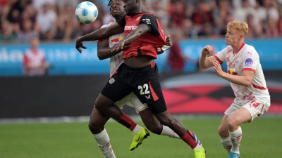 Spannendes Duell in der BayArena. (Foto: Federico Gambarini/dpa)