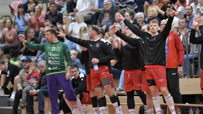 Beifall von der Bank: Auch gegen Landshut wollen die Rothenburger Handballer wieder jubeln. (Foto: Martin Rügner)