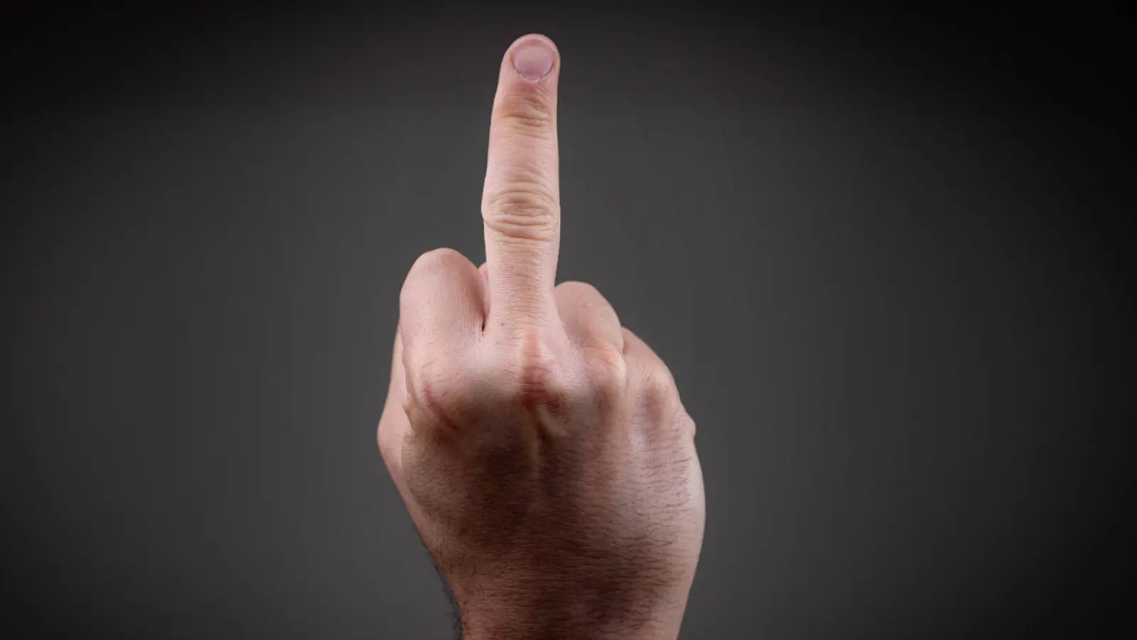 Grundsätzlich wenig elegant: Der Stinkefinger im Arbeitskontext. (Foto: Sina Schuldt/dpa/dpa-tmn)