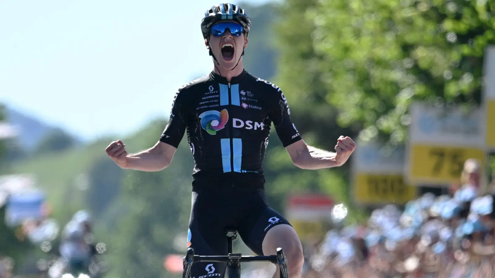 Konnte die zweite Etappe der Tour de Suisse gewinnen: Andreas Leknessund. (Foto: Gian Ehrenzeller/KEYSTONE/dpa)