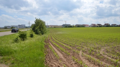 Auf dem Areal rechts im Bild könnte ein Wohnbauprojekt der BayernHeim mit 100 Wohneinheiten entstehen. (Foto: Peter Tippl)