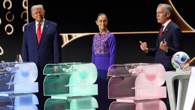 Dreier-Treffen bei FIFA-Veranstaltung  (Foto: Jacquelyn Martin/AP/dpa)