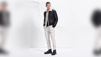 „Layering“ liegt im Trend. Der klassische Zwiebellook hält im Herbst und Winter nicht nur warm. Er erlaubt auch die in dieser Saison angesagte Farbkombinationen aus Weiß und Schwarz, wie hier bei Belstaff zu sehen (Jacke ca. 1.595 Euro, Hose ca. 195 Euro, Pullover ca. 250 Euro, Überjacke ca. 225 Euro, Schuhe ca. 375 Euro). (Foto: Belstaff/dpa-tmn)