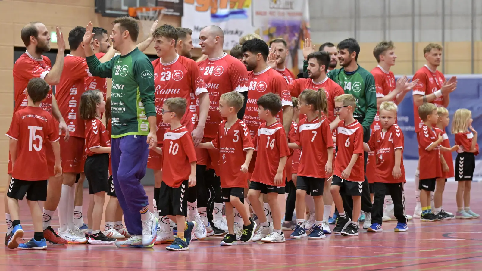 Ohne Druck nach Landshut: die Handballer des TSV Rothenburg. (Foto: Martin Rügner)