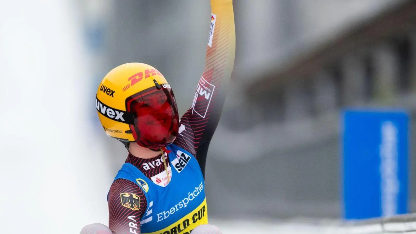 Rodlerin Julia Taubitz belegte in Winterberg den zweiten Platz. (Foto: Marius Becker/dpa)