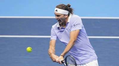 Alexander Zverev hatte in seinen ersten drei Auftritten bei den diesjährigen ATP Finals keinen Satz abgegeben. (Foto: Antonio Calanni/AP/dpa)