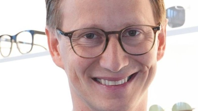Marc Fielmann leitet seit November 2019 allein die Augenoptiker-Kette Fielmann. (Produktion) (Foto: Marcus Brandt/dpa)