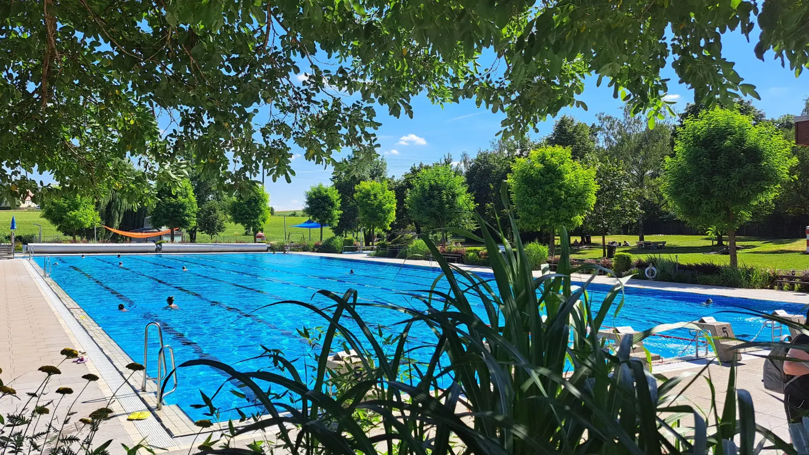 In den vergangenen Monaten nutzten zahlreiche Besucherinnen und Besucher die warmen Sommertage, um sich im Feuchtwanger Freibad abzukühlen und zu erholen. (Foto: Sabine Rohn)