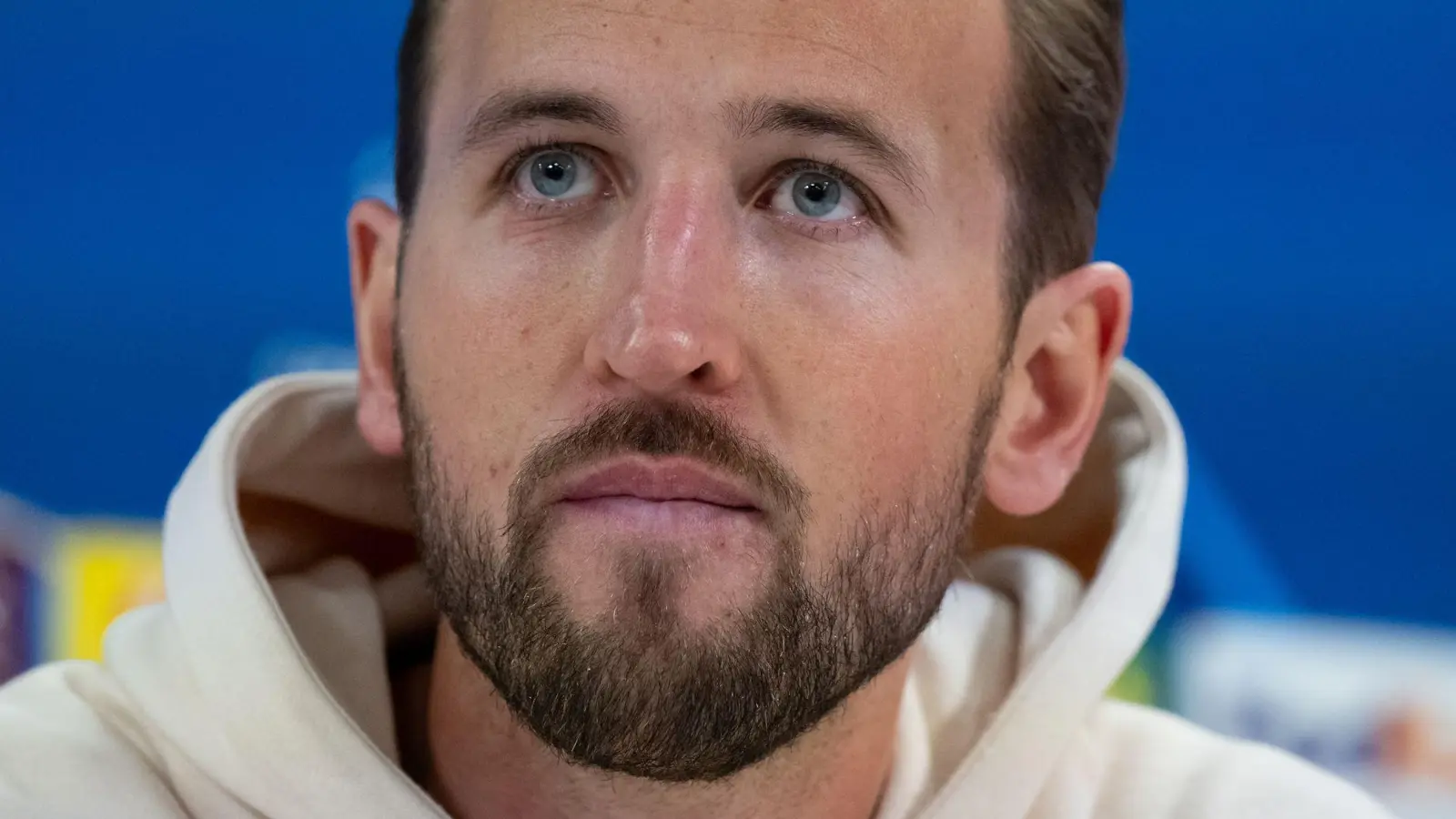 Bayern-Torjäger Harry Kane geht fokussiert „in eine große Woche für uns“. (Foto: Sven Hoppe/dpa)