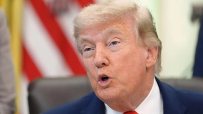 Trumps Zollpläne erzielen Etappensieg vor Gericht. (Archivbild). (Foto: Jacquelyn Martin/AP/dpa)
