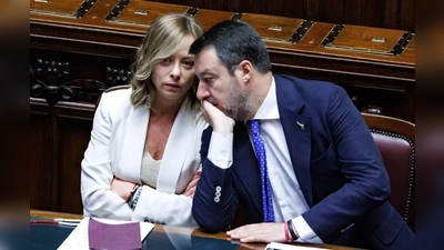 Als Verkehrsminister ist Matteo Salvini einer der zentralen Figuren im Kabinett von Ministerpräsidentin Giorgia Meloni. (Archivbild) (Foto: Roberto Monaldo/LaPresse via ZUMA Press/dpa)