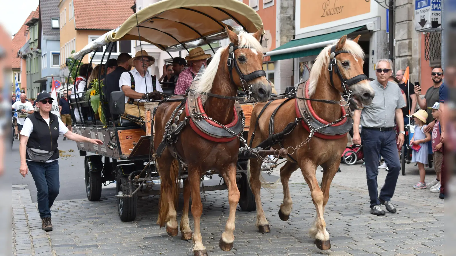 Ein so eindrucksvoller Festzug wie 2023 war auch für dieses Jahr vorbereitet. Am Samstag sollte er die Kirchweih eröffnen.  (Foto: Ute Niephaus)