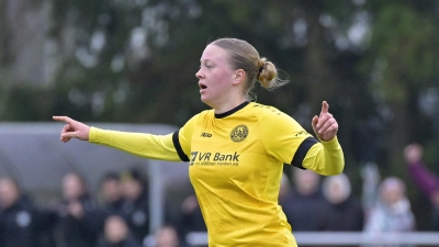 Lea Würth (hier in einem anderen Spiel) erzielte ein Tor für den SV Weinberg. (Foto: Martin Rügner)