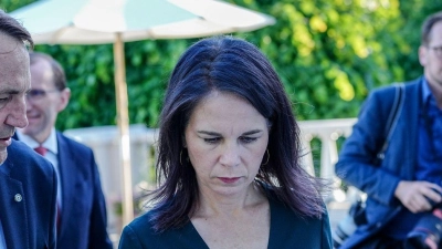 Bundesaußenministerin Annalena Baerbock beim Treffen der Außenministerinnen und Außenminister des Ostseerats. (Foto: Kay Nietfeld/dpa)