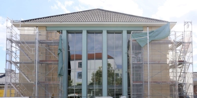 Derzeit Baustelle, demnächst für einen Tag ein Konzertort: der Bahnhof Ansbach. (Foto: Thomas Wirth)