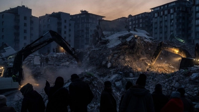 Ein zerstörtes Gebäude in der Stadt Antakya. (Foto: Petros Giannakouris/AP/dpa)