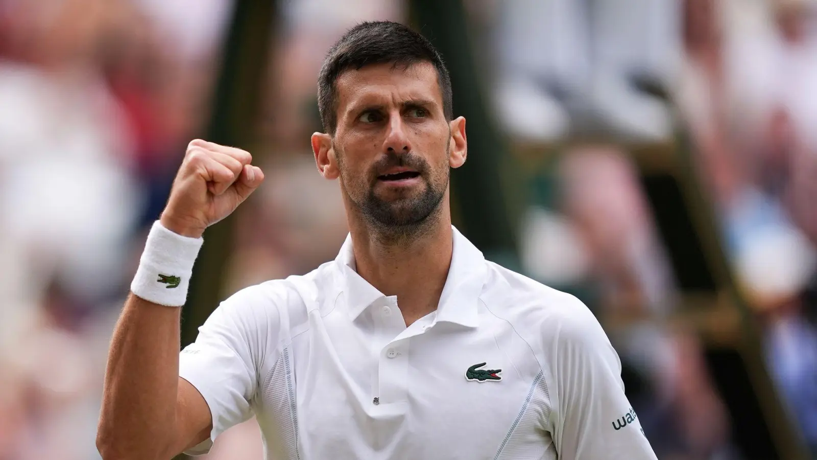 Novak Djokovic ist zum zehnten Mal in das Finale von Wimbledon eingezogen. (Foto: Jordan Pettitt/PA Wire/dpa)