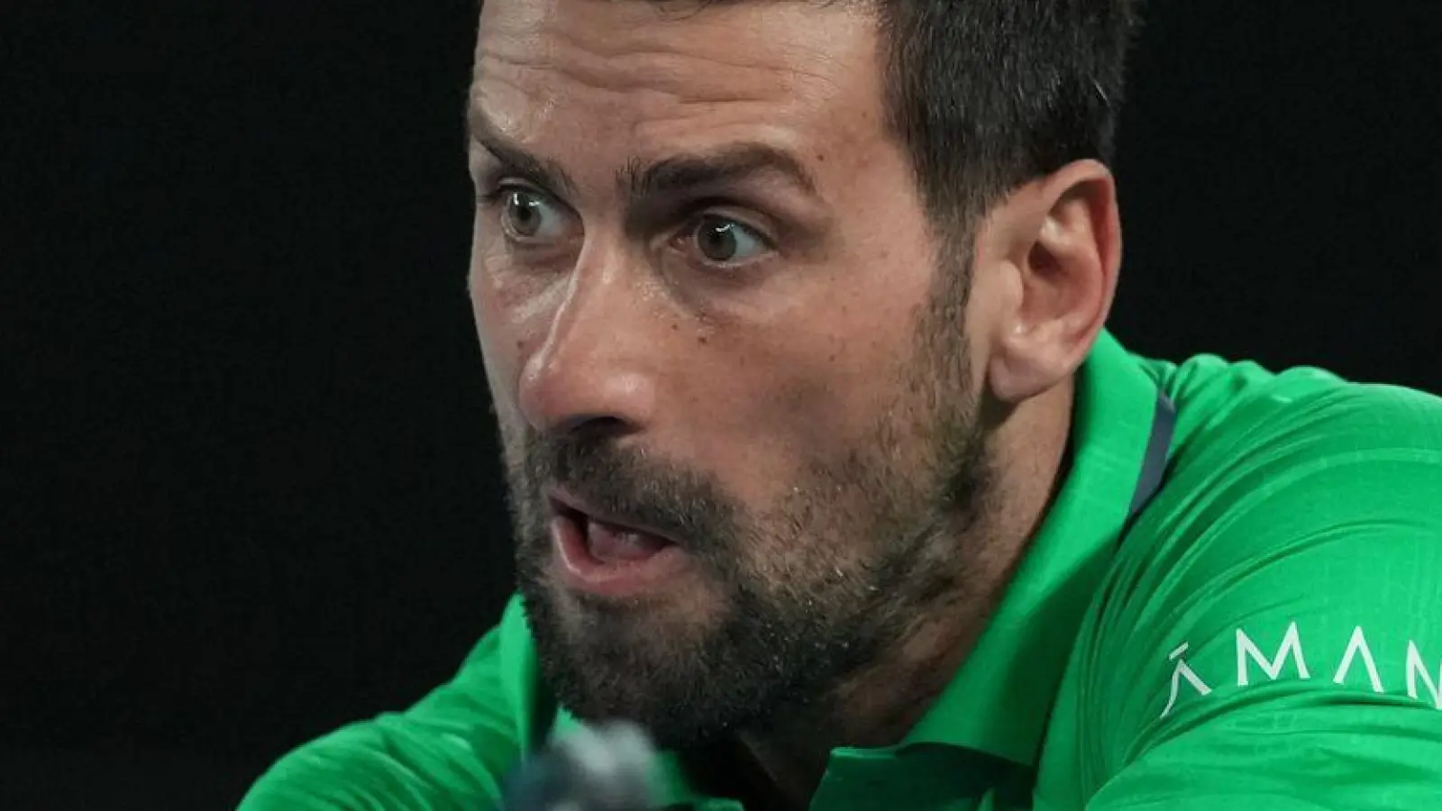 Novak Djokovic lieferte sich mit Jannik Sinner einen tollen Fight über fünf Sätze. (Foto: Asanka Brendon Ratnayake/AP/dpa)