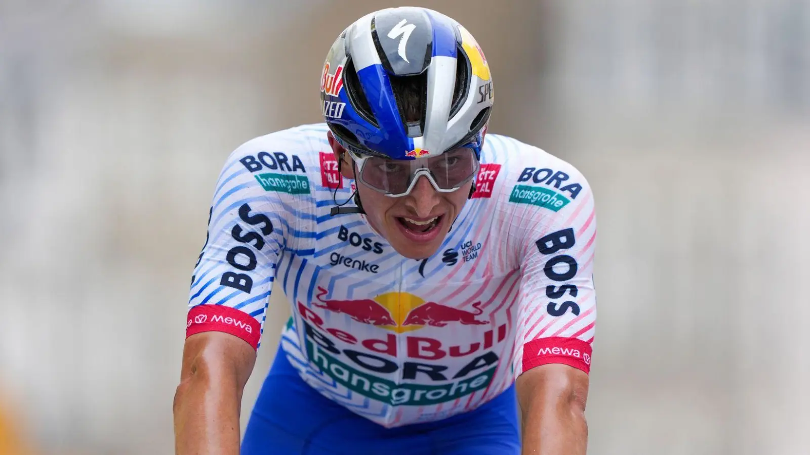 Der deutsche Radsport-Hoffnungsträger Florian Lipowitz.  (Foto: Roth/dpa)