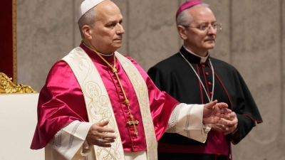 Leo kritisierte unter anderem den Missbrauch von Religion für Gewalt. (Foto: Gregorio Borgia/AP/dpa)