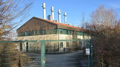 Das Heizkraftwerk in Illesheim. (Foto: Hans-Bernd Glanz)