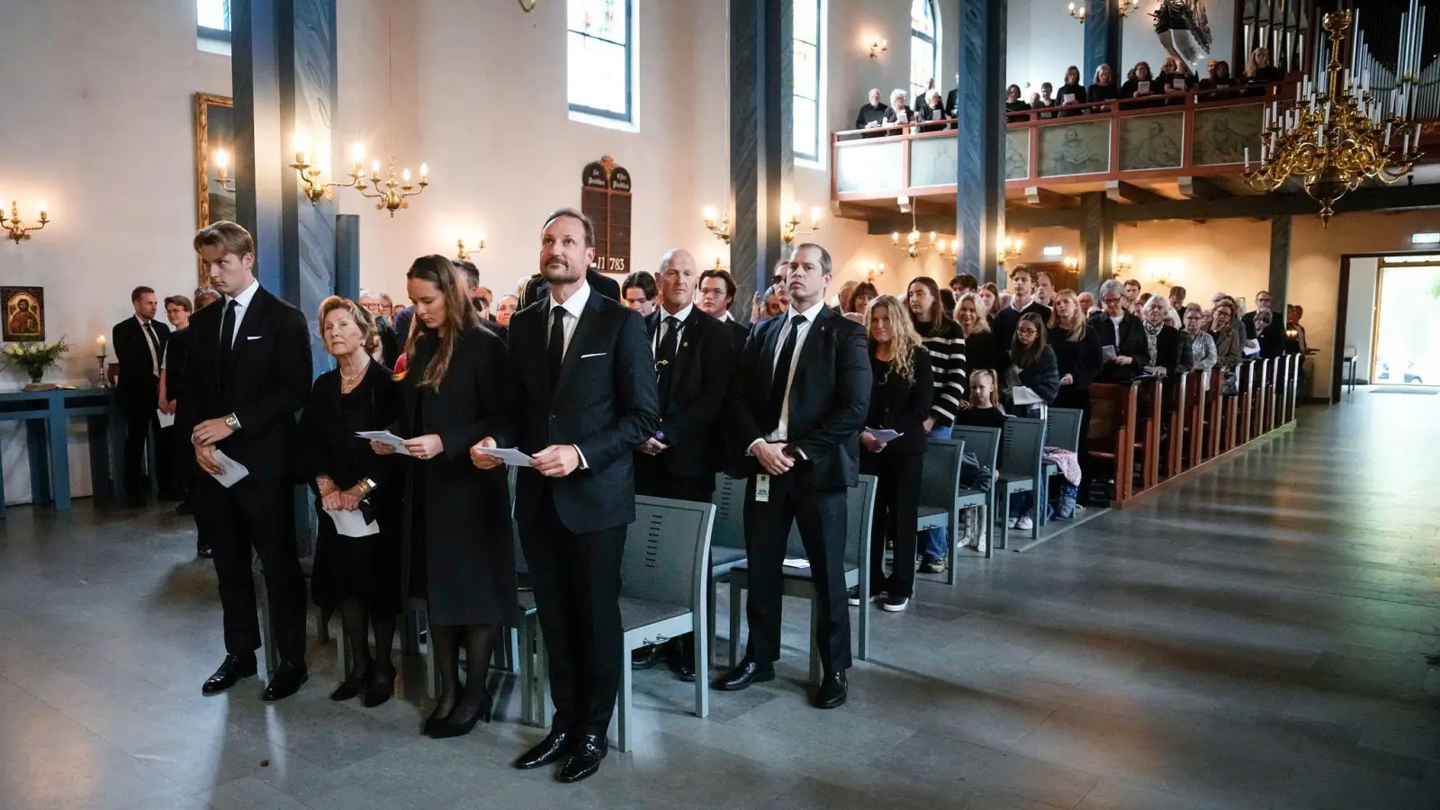Die Beisetzung von König Harald V. - hier ein Gedenkgottesdienst - findet am 9. September statt. (Foto: Cornelius Poppe/NTB/dpa)