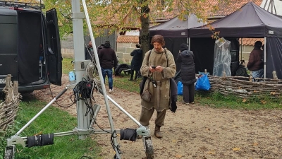Im Fränkischen Freilandmuseum entstehen in Bad Windsheim gerade Szenen für den Film „The Uprising”. (Foto: Katrin Merklein)