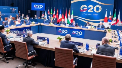 Die Außenminister der G20-Runde der großen Industrie- und Schwellenländer beraten in Atlanta unter anderem über die Folgen der Kriege in der Ukraine und im Iran. (Foto: Michael Kappeler/dpa)