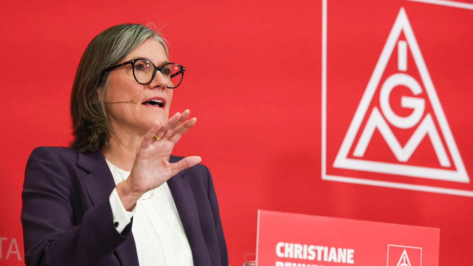 Die Chefin der IG Metall, Christiane Benner, sieht keinen Grund zum Verzicht. (Foto: Archiv) (Foto: Hannes P Albert/dpa)