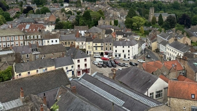 Blick auf die nordenglische Stadt Richmond. Premier Sunak droht seinen Wahlkreis Richmond and Northallerton bei der Parlamentswahl in zwei Wochen zu verlieren. (Foto: Benedikt von Imhoff/dpa)