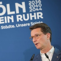 NRW-Ministerpräsident Hendrik Wüst spricht von einer „richtig starken Nachricht“. (Archivbild) (Foto: Christoph Reichwein/dpa)