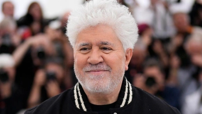 Pedro Almodovar, Regisseur aus Spanien, während eines Fototermins. (Foto: Scott Garfitt/Invision/AP/dpa)