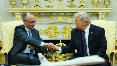 Trump: Israel nicht ausschlaggebend für unsere Kriegsentscheidung. (Foto: Kay Nietfeld/dpa)