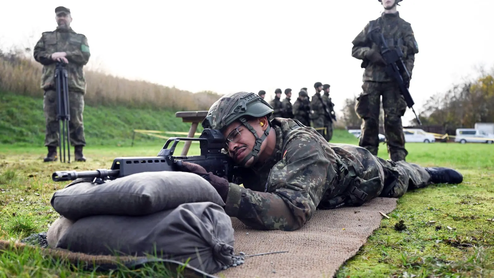 Medientag zur Basisausbildung bei der Bundeswehr (Foto: Federico Gambarini/dpa)