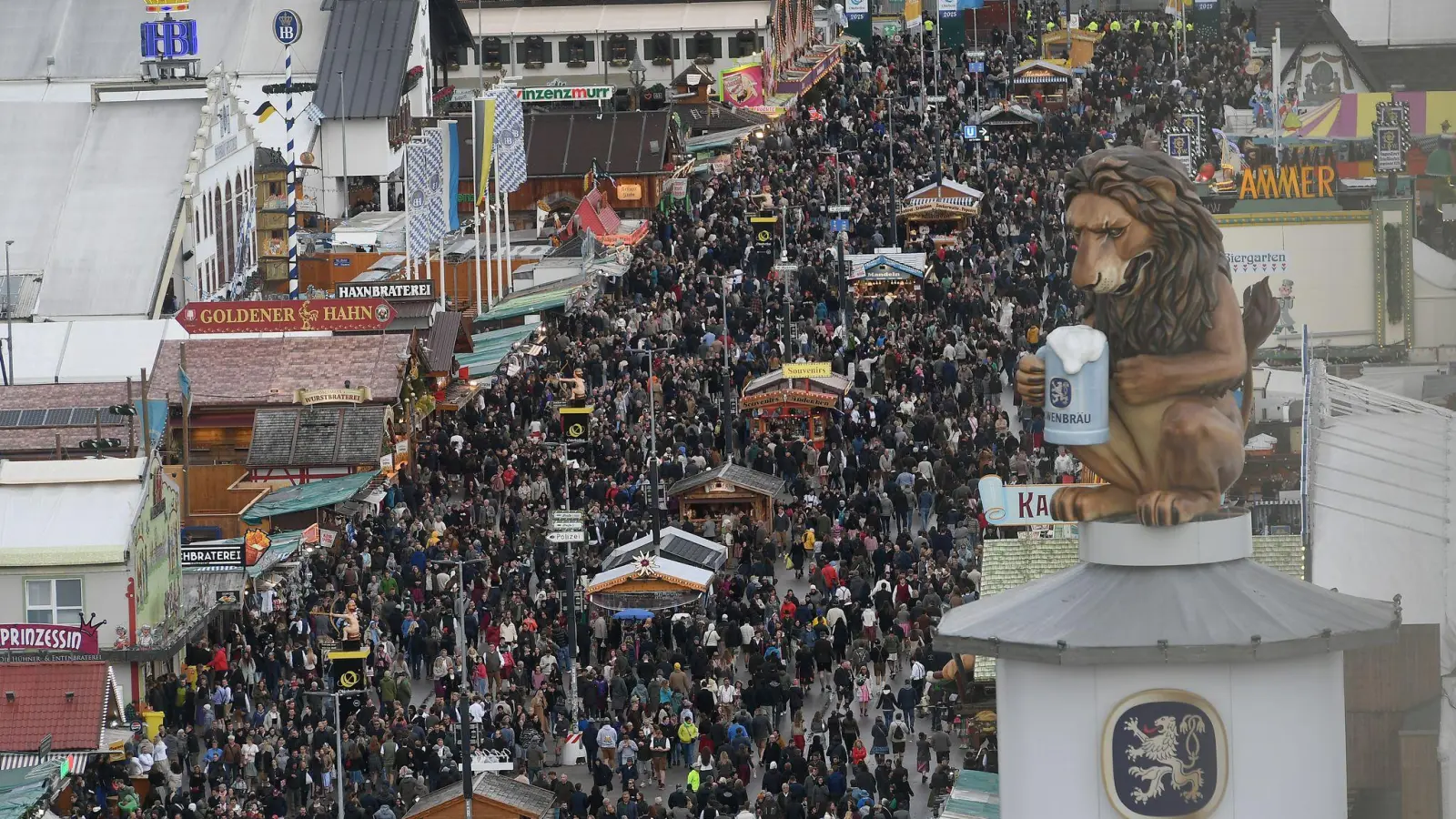 Sollen Wiesn-Besucher bald Eintritt zahlen? (Archivbild) (Foto: Felix Hörhager/dpa)
