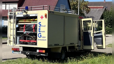 Das bisherige SEG-Einsatzfahrzeug hat drei Jahrzehnte auf dem Buckel. Am Donnerstag wird sein Nachfolger in Dienst gestellt. (Foto: BRK/Hans-Peter Mattausch)
