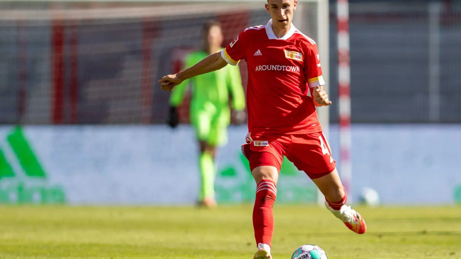 Lief in der Saison 2020/21 al Leihgabe des SC Freiburg für den 1. FC Union auf: Nico Schlotterbeck. (Foto: Andreas Gora/dpa/Archivbild)